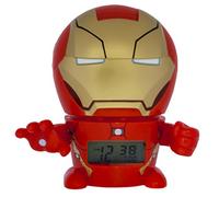 Bulbbotz Despertador Infantil 2021432 con luz Nocturna con figurita de Iron Man de Marvel con Sonido característico