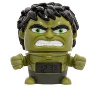 BulbBotz Despertador Infantil con Luz Nocturna de Hulk de Vengadores, Verde, 11.5x15.3x16.5 cm, 2021739