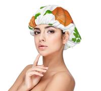 Bulbo de cebolla roja,Gorro de dormir de satén para adultos - Gorro de dormir elástico para mujer, cubrecabello nocturno