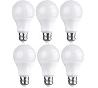 Bulbright 6 bombillas LED de 18 W (equivalente a 150 W), 3000 K blanco cálido, 1600 lúmenes, base de tornillo mediana E27, superbrillante, blanco cálido, E27, 18.00W 220.00V