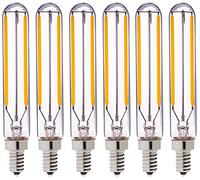 Bulbright 6 Unidades 2W T20 LED Bombilla de Filamento, Retro Bombilla, Estilo de Edison，220-240V, E14, Luz Blanca Cálida 2700K, 2W LED Bombilla Sustituye a 20W bombilla incandescente (2)