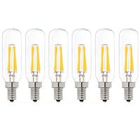 Bulbright 6 Unidades 4W T25 LED Bombilla de Filamento, Retro Bombilla, Estilo de Edison，220-240V, E14, Luz Blanca Cálida 2700K, 4W LED Bombilla Sustituye a 40W bombilla incandescente (4)