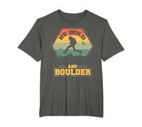 Búlder Bouldering Montaña - Escalar Boulder Escalada Camiseta, Hombre Tallas Grandes, Asfalto, 2X Alto