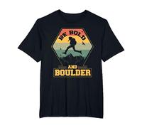 Búlder Bouldering Montaña - Escalar Boulder Escalada Camiseta, Hombre Tallas Grandes, Negro, 4X Alto