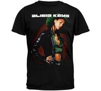 bulei Alicia Keys Groove Unisex 100% Cotton Short-Sleeve T-Shirts Black XL