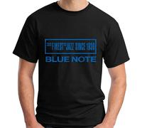 bulei Blue Note Jazz Music Records Unisex 100% Cotton Short-Sleeve T-Shirts Black XL