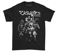 bulei Casualties Chaos Sound Unisex 100% Cotton Short-Sleeve T-Shirts Black XXXL