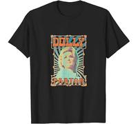 bulei D0Lly Part0N Unisex 100% Cotton Short-Sleeve T-Shirts Black L
