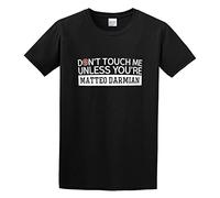 bulei Don't Touch Me Unless You'Re Matteo Darmian Italy Soccer Player Football Fan Unisex 100% Cotton Short-Sleeve T-Shirts Black XL