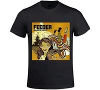 bulei Feeder Pushing The Senses Unisex 100% Cotton Short-Sleeve T-Shirts Black XL