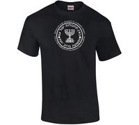 bulei Mossad Israeli Intelligence Agency Unisex 100% Cotton Short-Sleeve T-Shirts Black M