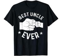 bulei Ryan Ames Funny Best Uncle Ever Fist Bump Unisex 100% Cotton Short-Sleeve T-Shirts Black XXXL