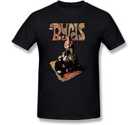 bulei The Byrds Unisex 100% Cotton Short-Sleeve T-Shirts Black M