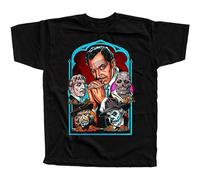 bulei Vincent Price V2 Actress Unisex 100% Cotton Short-Sleeve T-Shirts Black M