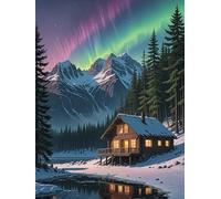 Bulerrylulu Kit de pintura de diamantes 5D para adultos, kit de arte de diamantes de paisaje, juego de puntos de diamante, kit de pintura de gemas por números para adultos, principiantes, decoración