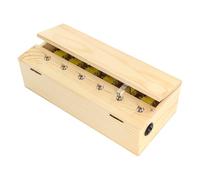 BuleVina Divertido juguete de caja de máquina inútil, kit creativo de madera con dedo de actitud, múltiples interruptores, recargable que se apaga, divertido regalo de cumpleaños para adultos, reduce