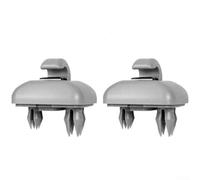 Bulevisiter 2 ganchos de gancho para visera solar para A1, A5, Q3, Q5, RS3, RS4, RS5 2013+, 8E0857562A (gris)