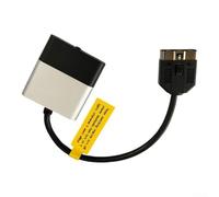 Bulevisiter Adaptador BT de interfaz de música para coche compatible con conector de audio Jaguar de 30 pines con control del volante y pantalla de nombre de canción