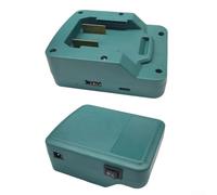 Bulevisiter Adaptador de cargador de batería inalámbrico para teléfono móvil, para PARKSIDE X20V PAP20A1 PAP20A3 Baterías de herramientas eléctricas Puertos de salida USB PD