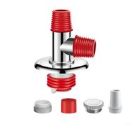 Bulevisiter Adaptador de drenaje de suelo para lavadora, conector de drenaje rápido de ABS + gel de sílice con chapado en cromo, protección antidesbordamiento, se adapta a tuberías de 19-32 mm y