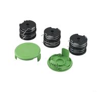 Bulevisiter Bobina de doble línea para recortadora Greenworks de 40 V G40LT 29187, carrete de repuesto con 6 carretes para una eficiencia de corte óptima