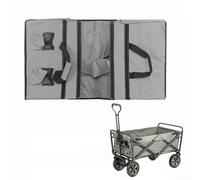 Bulevisiter Bolsa plegable para vagón, bolsa de almacenamiento de tela Oxford impermeable, organizador de carrito de contenedor interior, para carrito de jardín, carrito de camping, playa, 85 x 43 x