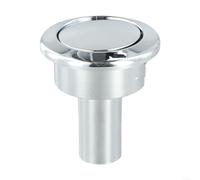 Bulevisiter Botón de repuesto cromado para inodoro Siamp Storm 33A, se adapta a instalación de doble opción de 38-44 mm de diámetro (A)