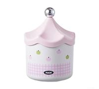 Bulevisiter Caja de almacenamiento de escritorio de gran capacidad con tapa, diseño de dibujos animados, cubo de basura de plástico ABS para organización de escritorio, ideal para estudiantes y niñas