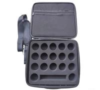 Bulevisiter Caja de almacenamiento para billar y bolas de billar, funda protectora de EVA con asa y correa para el hombro, capacidad para 17 bolas, 35 x 35 x 8 cm, color negro