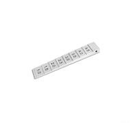 Bulevisiter Calibre cónico de acero inoxidable, medidor de soldadura cónica, herramienta de medición de agujero de hueco de cuña (1-5 mm)