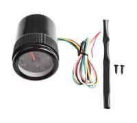 Bulevisiter Cara negra para vehículo de coche, 52 mm, tacómetro de tacómetro LED, general para coche, vehículo, camión, 0-8000 rpm, 12 V, monitor de motor