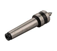 Bulevisiter Centro de accionamiento de torno para carpintería para husillos MT1 o MT2, portabrocas de múltiples dientes con punto de resorte, herramienta de sujeción de acero 40Cr (MT2)