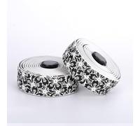 Bulevisiter Cómoda cinta de manillar para bicicletas de carretera, para EVA que absorbe los golpes, antideslizante, material de poliuretano, diseño ligero e impermeable, 2100 mm x 30 mm (blanco y