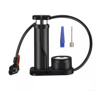 Bulevisiter Compresor de aire para frenos de camiones comerciales, inflador de pedal portátil de alta presión con medidor de presión de aire de neumáticos, compatible con pie de aleación de aluminio