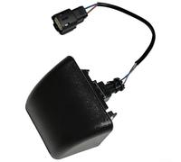 Bulevisiter Conjunto de luz de matrícula para parachoques trasero de coche para Ford Transit MK8 2014 en adelante, OEM 1815613, carcasa negra ABS+PC con salida de iluminación blanca