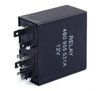 Bulevisiter Control de motor de limpiaparabrisas intermitente para relé 4B0955531A para Passat para A4 R32 2001-2012 11 pines negro plástico y metal ECU para relé