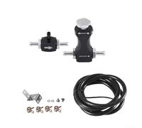 Bulevisiter Controlador de aluminio Turbo Boost Regulador de presión manual para Turine de coche con válvula de descompresión, ajuste de alta universalidad (es negro)