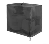 Bulevisiter Cubierta de bomba de piscina para bomba de filtro de arena con cremallera inferior de cordón, protección de tela Oxford impermeable, para bomba de piscina transparente Intex (51 x 44 x 52