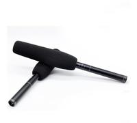 Bulevisiter Cubierta de esponja para micrófono de cámara larga, espuma de alta densidad, color negro, se adapta a la mayoría de micrófonos de entrevista, opciones de longitud de 12 cm/15 cm/22 cm (22