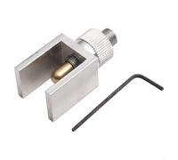 Bulevisiter Dispositivo de nivelación de llave negra para reparación y mantenimiento, herramienta de afinación con pasador flotante de latón ajustable, construcción metálica, 54 x 25 mm, color