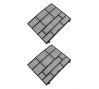 Bulevisiter Filtro de pantalla de polvo para aire acondicionado, accesorios para colgar en la unidad interior, cubierta protectora a prueba de polvo para salida de aire de CA, paquete de 2 unidades de