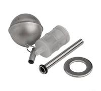 Bulevisiter Filtro de tubo de inmersión flotante de acero inoxidable 304 para barril de bloqueo de bola, premontado con manguera de silicona de 31 pulgadas, compatible con barriles Cornelius y