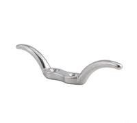 Bulevisiter Gancho de cuerda de acero inoxidable compatible con mástil de bandera o cubierta de barco, accesorio de driza pulido con acabado resistente, adecuado para yates marinos (4 pulgadas)