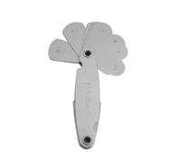 Bulevisiter Herramienta de medición de radio para medición de filete y R, plantilla de radio de acero al carbono R7.5-25 con rango R7.5-15 y R15.5-25, inspección industrial (R7.5-15)