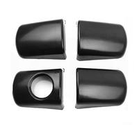 Bulevisiter Juego de 4 embellecedores de extremo de manija de puerta exterior de ABS negro compatible con Berlingo y OEM 9101GE 9681634988 compatible con delantero o