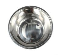 Bulevisiter Juego de cuencos de acero inoxidable para mezclar, 3 piezas de ensalada, batidor y hornear para cocinar, preparar alimentos y almacenamiento, aptos para lavavajillas, inoxidables (24 cm)