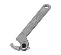 Bulevisiter Juego de llaves de gancho ajustables de 7 a 15 pulgadas, herramienta de reparación de acero al cromo vanadio para tuercas de tornillo, alta dureza y par de torsión con remache grueso