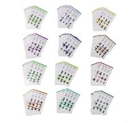 Bulevisiter Juego de tarjetas de acordes de 88 teclas, 120 tarjetas de práctica codificadas por colores con tabla de acordes para principiantes, ayuda de aprendizaje de teoría musical para niños