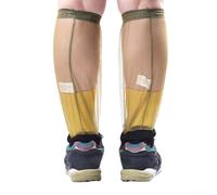 Bulevisiter Leggings antimordeduras para acampar al aire libre, senderismo, malla transpirable con banda elástica, protección completa contra la pantorrilla, paquete de 2 (verde)