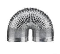 Bulevisiter Manguera de escape de aluminio de 80-200 mm, conducto de ventilación retráctil apto para campana extractora, cocina, baño, HVAC, resistente al calor (110 mm)